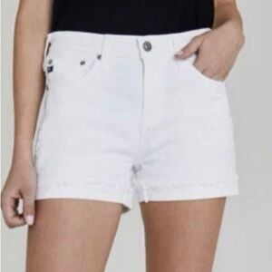 Ag Adriano Goldschmied |The Hailey white jean shorts size 26